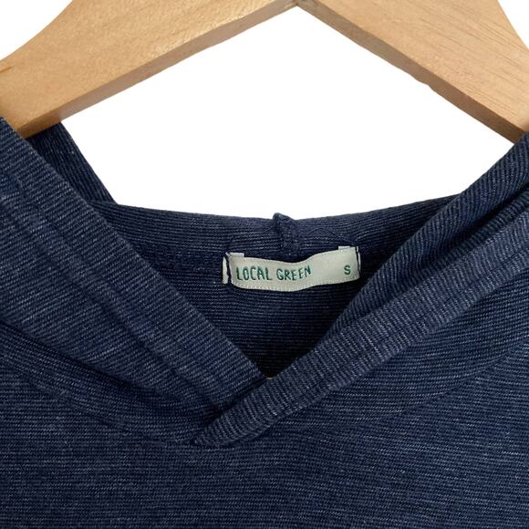 Local Green Women's Navy Blue Hoodie Long Sleeve Small - Picture 2 of 4